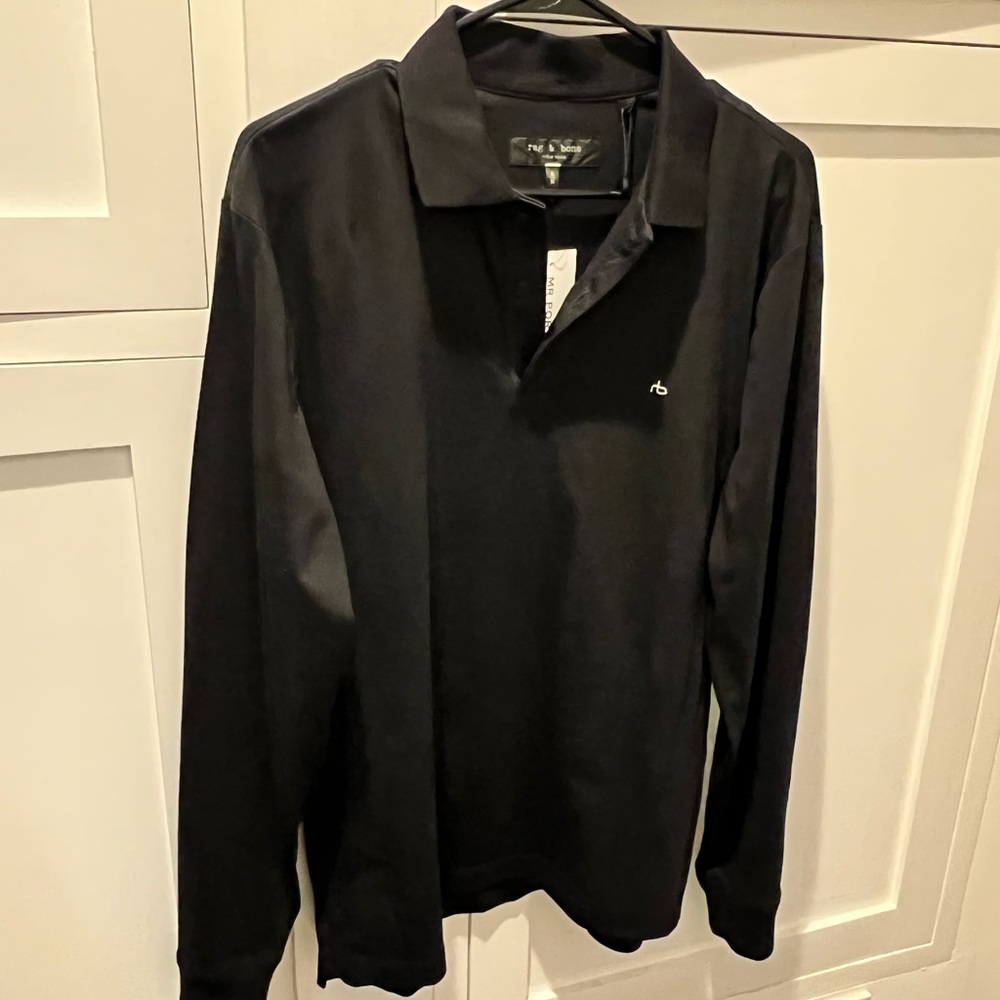 NEW Rag & Bone Men’s Long Sleeve Soft Collared Shirt